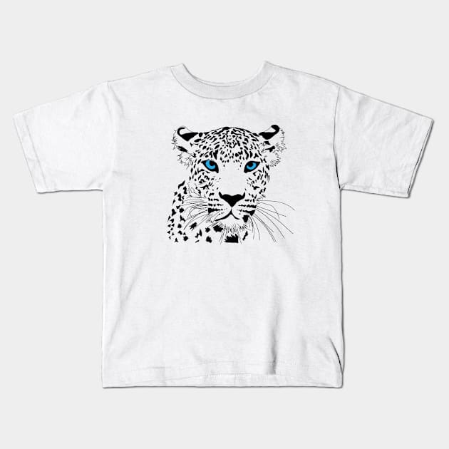 Blue Eyez Kids T-Shirt by ACGraphics